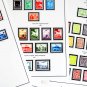 COLOR PRINTED YUGOSLAVIA [KINGDOM] 1921-1940 STAMP ALBUM PAGES (25 illustrated pages)