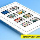 COLOR PRINTED GERMANY 2021-2025 STAMP ALBUM PAGES (50 illustrated pages) COLOR PRINTED GERMANY 2021-2025 STAMP ALBUM PAGES (50 illustrated pages)