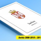 COLOR PRINTED  SERBIA 2006-2010 + 2011-2020 STAMP ALBUM PAGES (110 illustrated pages)