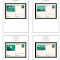COLOR PRINTED GERMANY III REICH LDK POSTCARDS 1933-1934 STAMP ALBUM PAGES (87 illustrated pages)
