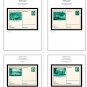 COLOR PRINTED GERMANY III REICH LDK POSTCARDS 1933-1934 STAMP ALBUM PAGES (87 illustrated pages)