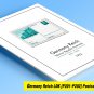 COLOR PRINTED GERMANY REICH LDK POSTCARDS 1932 STAMP ALBUM PAGES (90 illustrated pages)