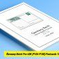 COLOR PRINTED GERMANY REICH LDK POSTCARDS 1926-1929 STAMP ALBUM PAGES (83 illustrated pages)