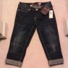 BRAND NEW DESIGNER SEVEN (7) CROPPED CUFFED WOMEN JEANS SIZE 4