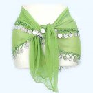 Hip Scarf 2 Lines Green