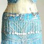 Belly Dancer Costumes Light Blue Dress AS Silver