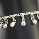 Silver Anklet with Bells L