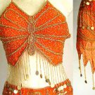 Belly Dance Costumes Orange Dress A