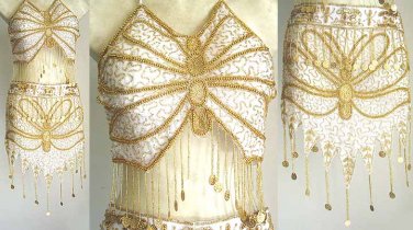 Belly Dance Costumes White Dress A
