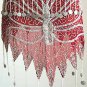 Belly Dancer Costumes Maroon Dress AS Silver