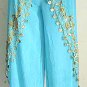 Harem Pant Light Blue Belly Dance Costume Dress B