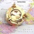 Brass Porthole Ashtray with Glass lid