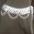 Belly Dancing Silver Belly Chain Coin Belt Waist Chain M