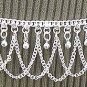Silver Belly Chain Coin Belt Waist Chain Q