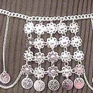 Silver Belly Chain Coin Belt Waist Chain U