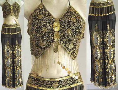 Belly Dancing Costume Dress FG Black