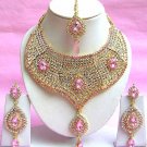 Indian Bridal Saree Jewelry Set Multicolor Stones NP-208