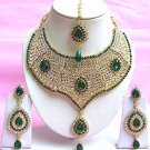 Indian Bridal Saree Jewelry Set Multicolor Stones NP-211