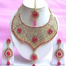 Indian Bridal Saree Jewelry Set Multicolor Stones NP-212