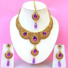 Indian Bridal Saree Jewelry Set Multicolor Stones NP-219