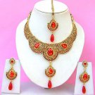 Indian Bridal Saree Jewelry Set Multicolor Stones NP-220