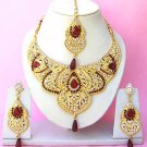 Indian Bridal Saree Jewelry Set Multicolor Stones NP-228