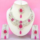 Indian Bridal Saree Jewelry Set Multicolor Stones NP-230