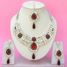 Indian Bridal Saree Jewelry Set Multicolor Stones NP-235