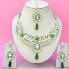 Indian Bridal Saree Jewelry Set Multicolor Stones NP-242