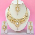 Indian Bridal Saree Jewelry Set Multicolor Stones NP-243