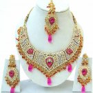 Indian Bridal Saree Jewelry Set Multicolor Stones NP-250