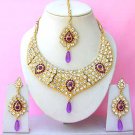 Indian Bridal Saree Jewelry Set Multicolor Stones NP-262