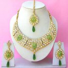 Indian Bridal Saree Jewelry Set Multicolor Stones NP-264