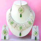 Indian Bridal Saree Jewelry Set Multicolor Stones NP-269