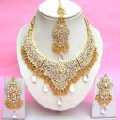 Indian Bridal Saree Jewelry Set Multicolor Stones NP-271