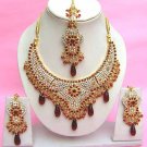 Indian Bridal Saree Jewelry Set Multicolor Stones NP-276
