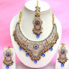 Indian Bridal Saree Jewelry Set Multicolor Stones NP-277