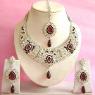 Indian Bridal Saree Jewelry Set Multicolor Stones NP-280