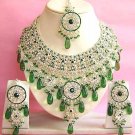 Indian Bridal Saree Jewelry Set Multicolor Stones NP-281