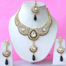 Indian Bridal Saree Jewelry Set Multicolor Stones NP-284