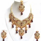 Indian Bridal Wedding Jewelry Set Multicolor Stones NP-299