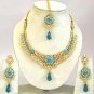 Indian Bridal Jewelry Necklace Set Multicolor Stones VS-1630