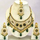 Indian Bridal Jewelry Necklace Set Multicolor Stones VS-1642