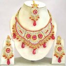 Indian Bridal Jewelry Necklace Set Multicolor Stones VS-1647