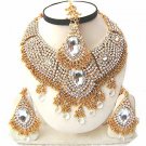 Diamond and Gold Jewelry Necklace Set w Stones NP-20