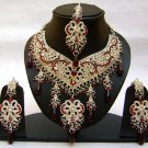 Indian Bridal Wedding Jewelry Set Red color Stones NP-359
