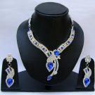 Indian Bridal Wedding Jewelry Set Blue color Stones NP-370