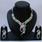 Indian Bridal Wedding Jewelry Set Multi color Stones NP-371