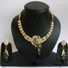 Indian Bridal Wedding Jewelry Set Black color Stones NP-381
