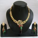 Indian Bridal Wedding Jewelry Set Multi color Stones NP-382